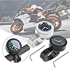 Motorcycle Clock, Motorcycle Watch, Waterproof Glow-in-the-dark Motorcycle Handlebar Watch, Digital Watch, Handlebar Watch, Motorcycle Watches For Handlebars (Silver) #3