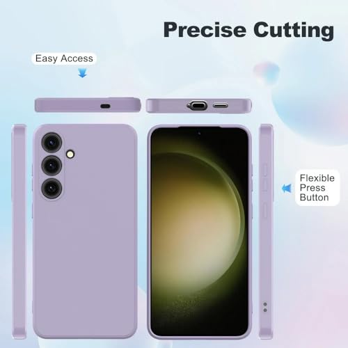 Image of Back Cover for Samsung Galaxy S23 Plus 5G | Full Camera Protection | Premium Liquid Silicon Case | Flexible Bumper Case for Samsung Galaxy S23 Plus 5G (Purple)