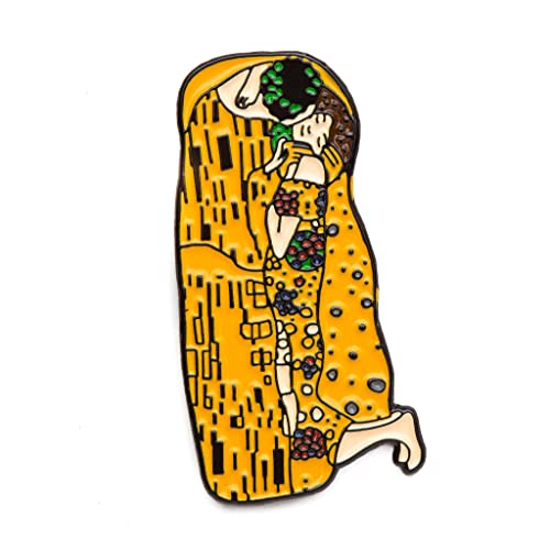 Today is Art Day, Enamel Pin, Gustav Klimt, The Kiss, TIADPINKISS