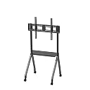 Cornea Premium Interactive Panel Display Stand Heavy Duty Heights Adjustment Floor TV Trolley with Brackets for 32IN|42IN|50IN|55IN|65IN|75IN|85IN|86IN with Locking Wheels Holds Upto 120Kg 2 Shelves gallery image