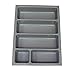 Price comparison product image Heavy Duty Cutlery Tray to Fit Most 40cm / 400mm Drawers. Heavy Duty Grey Plastic 314mm Wide x 422mm Deep x 57mm High GT1/400