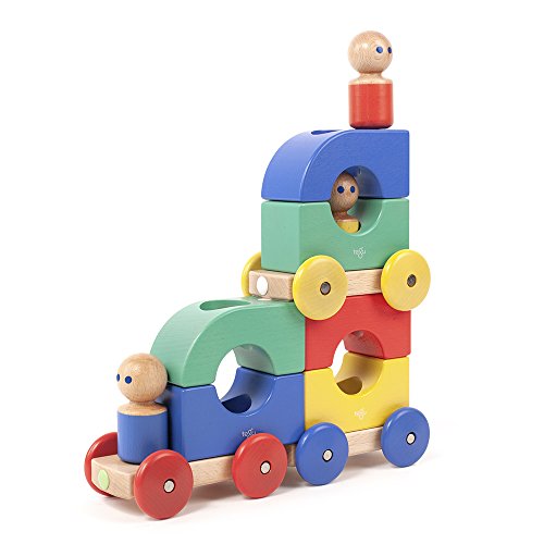 12 Piece Tegu Magnetic Tram Building Block Set, Big Top #TOP6