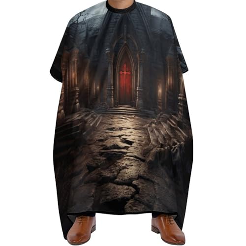 Capa de Barbero Old Crypt Unisex 66.9x56.7 pulgadas miniatura 1