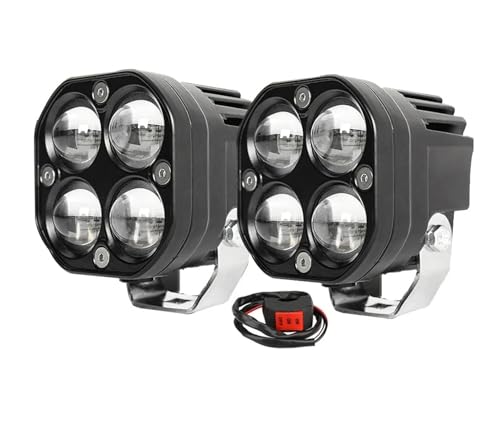 Phare antibrouillard moto feux de travail 200W blanc jaune pour ne plus craindre le brouillard