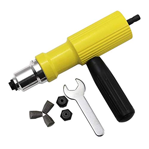Preisvergleich Produktbild Backbayia Elektrische Nietpistole Bohrmaschine Nietmaschine Adapter Elektrowerkzeug Zubehör