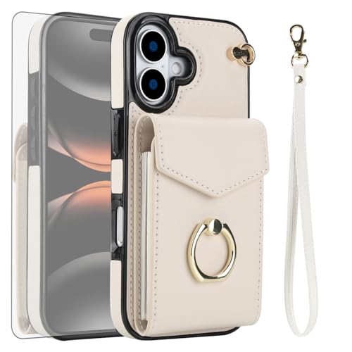 Coque iPhone 17 porte-carte cuir pour voyager l'esprit libre