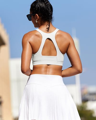 Image of RUNNING GIRL Sports Bras for Women High Support,Racerback Supportive Molded Cup Sports Bra with Sewn in Pads