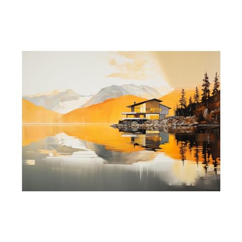 Toile murale salon et chambre decoration paysage abstrait pour un interieur zen