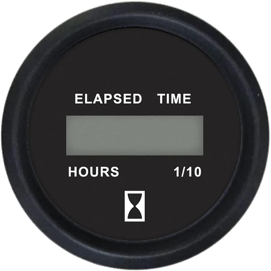 Euro HOURMETER Gauge Digital 2"