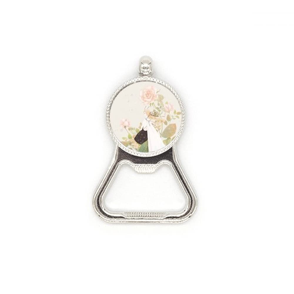 Décapsuleur en acier inoxydable style floral chinois raffiné