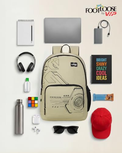 Image of FOOTLOOSE by VIP Nomad Laptop Backpack for Men & Women | 26 Litre Travel Backpack with 15.6 inch Laptop Compartment | Office, College, School Bag