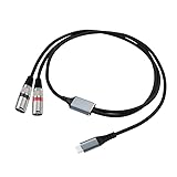 The XLR to USB-C cable Connect Dynamic Mic to Computer & Phone, it is ideal for podcasting, video calls, gaming, live streaming and is compatible with most USB-C and XLR devices for iPhone 15/15 Pro Max/15 Pro/16 series, Samsung Galaxy S22/S21/S20, G...