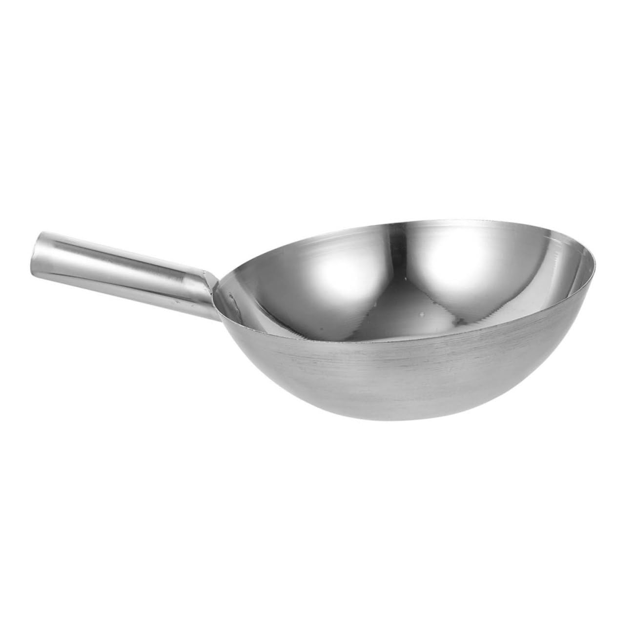 Louche à Eau Design Robuste et Gain de Place Épaisse Longue Poignée en Acier Inoxydable Multifonctionnelle, Accessoire la Cuisine et Salle de Bain