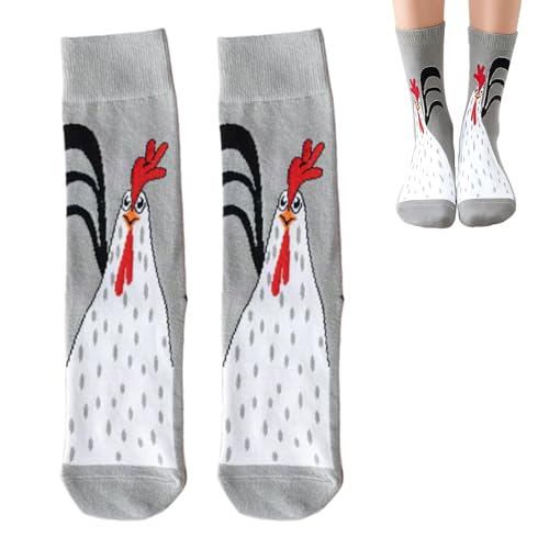 Chicken Leg Socks Chicken Socks Lustigem Hühnerbein Socken Erwachsene Witzige Socken Hühnersocken Geschenke Vogel Paw Hühnerbein Stocking Witzig Personalisierte für Damen Herren Faschingskostüm (B)