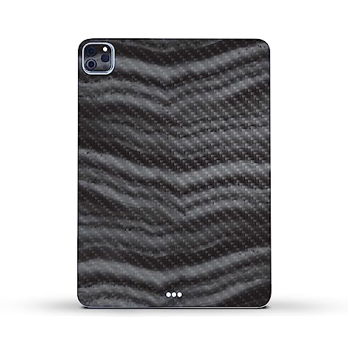 Image of MightySkins Carbon Fiber Skin Compatible with Apple iPad Pro 11 inch M2 4th Gen (2022) Full Wrap Kit - Smoky Quartz | Protective, Durable Textured Carbon Fiber Finish | Easy to Apply | Made in The USA
