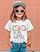 Magic Shirts for Girls Magical Castle Shirt Cute Vacation Trip Tops Summer Clothes White