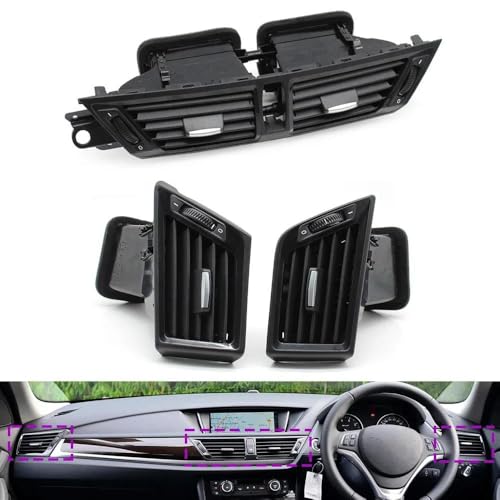 Grille ventilation centrale pour BMW X1 E84 RHD avec bloc d'aération complet
