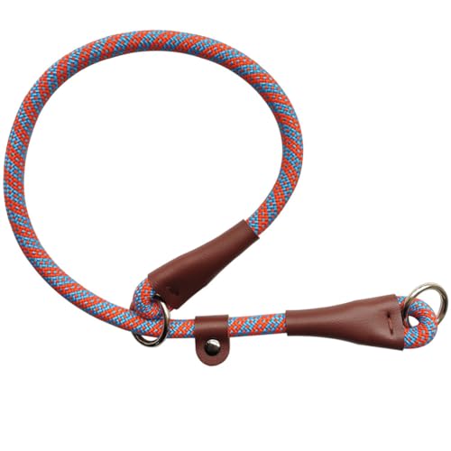 YUCFOREN Dog Slip Collar, Nylon Rope No-Pull Training P Collar with Sliding Stopper for Medium Large...