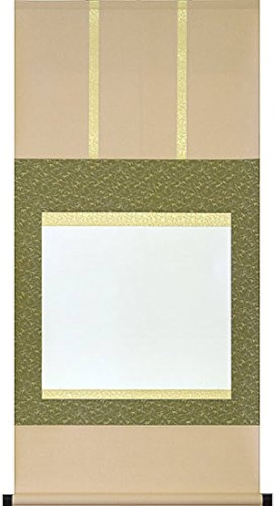 ○未使用美品金襴裂地 短冊掛軸箱付き 上質 俳句・書道用 茶掛け