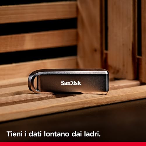 Sandisk Extreme PRO 2 TB Unità flash ad alte prestazioni,USB Type-A (velocità di lettura fino a 1000 MB/s e di scrittura fino a 900 MB/s, software RescuePRO Deluxe) - Chiavetta USB - Immagine 6