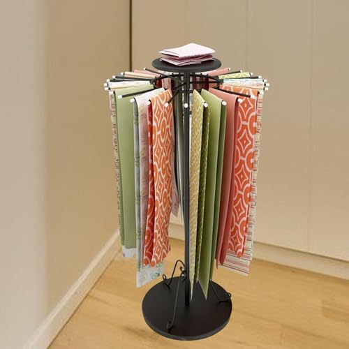 Présentoir à foulards rétractable pour organiser un dressing