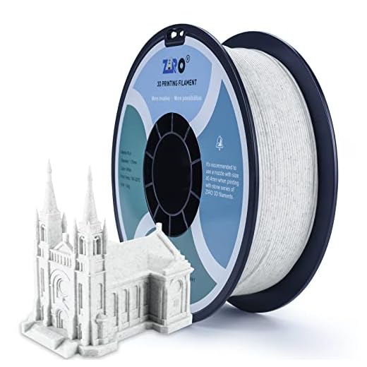 ZIRO PLA Marble Filament 1.75mm, Nature Rock-Like 3D Printing Material, Fit for Most FDM 3D Printers, 2.2lbs Spool, Marble