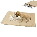 🐶Uso amplio: la almohadilla para mascotas con autocalentamiento es el compañero ideal para su mascota cuando viaja, acampa, mantiene a su mascota abrigada fuera de la casa. Para gatos, gatitos, cachorros, perros, mascotas mayores, la alfombrilla se puede utilizar en hogares, garajes, porches, perreras, sofás, suelos o jaulas para perros.