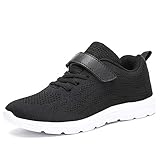 turnschuhe klett 36 Absatzhöhe: 2.5 cm. Ork Tree Kinder Sneaker Schuhe Turnschuhe Mädchen Hallenschuhe Jungen Sportschuhe Klettverschluss Kinderschuhe Laufschuhe,Schwarz,36 EU