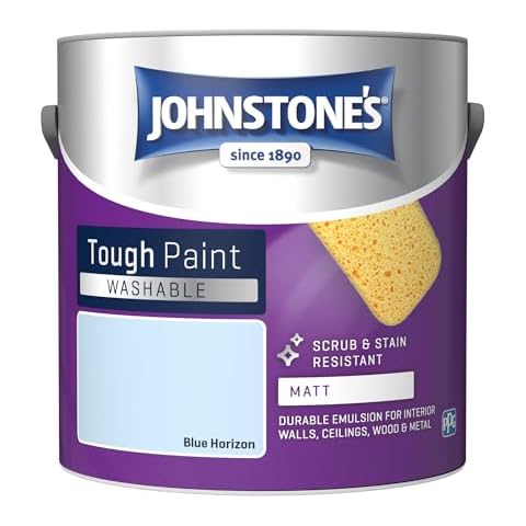 Johnstone's Washable Matt Paint - Blue Horizon Cover