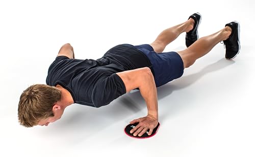 Perfect Fitness Discos Deslizantes con Diseño Único, Uso Dual en Cualquier Superficie, Trabaja Núcleo, Piernas y Brazos, Discos Portátiles para Entrenamiento en Casa o Gimnasio - Imagen 4