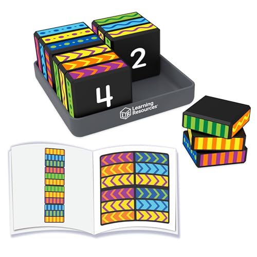 Image of Learning Resources Brainometry Cubed - 3D Brain Teaser Puzzles, Fidget Puzzle Game for Kids, Educational Games, Problem Solving Toys, Fidget Cube, Easy Puzzles for Kids,STEM Kits, Montessori