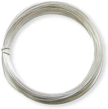 1mm (18 Gauge) x 4m Silver Plated Non-Tarnish Craft Wire for Jewellery, Wire Wrapping, Sculpting, Hobby Craft, Wire Modelling