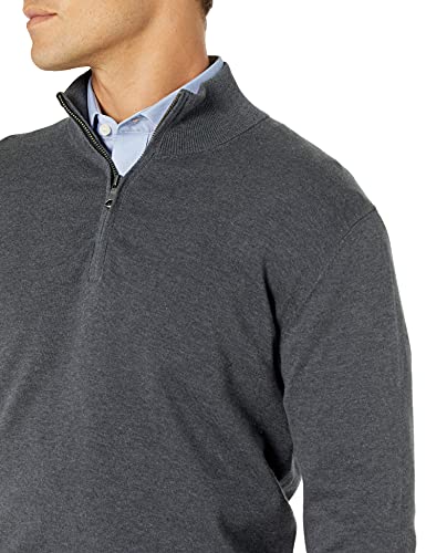 Buttoned Down Men's Supima Cotton Lightweight Quarter-Zip Sweater - Image 4