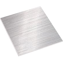 Stainless Steel Sheet, 16 Gauge1.5 mm x 8" x 8", 1 Pcs 304 Stainless Steel Metal Strips Plates Brushed Finish for Industry, Machinery, DIY Engineering, Home Decoration