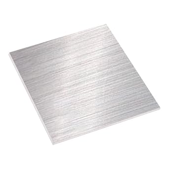 304 Stainless Steel Sheet, 14 Gauge 0.08" Thickness x 8" Width x 8" Length, 304 Stainless Steel Metal Strip Plate Brushed Finish for Industry, Machinery, DIY Engineer, Home Decoration, 1 Pcs