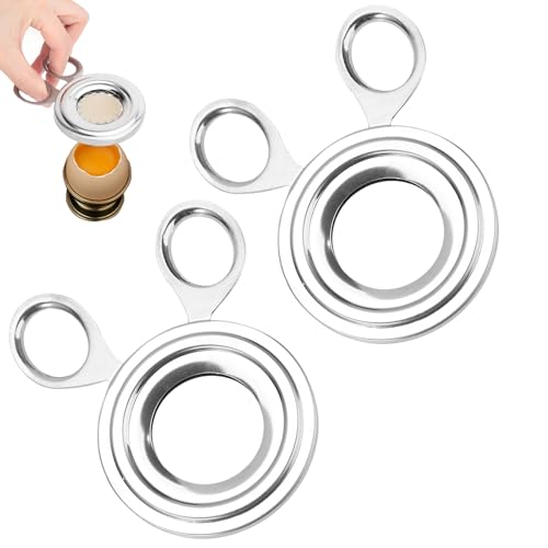 Ouvre Oeuf à La Coque, 2pcs Coupe Oeuf à La Coque Pince dur Inox, Ciseaux Coquille Ouvreur D'Oeufs Gourmet en Acier Inoxydable Découpe pour Ustensiles Accessoire de...
