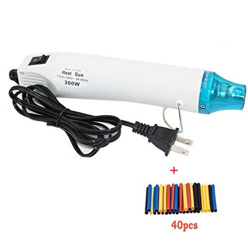 Mini Heat Gun Electric 300W Portable Hot Air Gun for DIY Craft Embossing with heat Shrink tube Wrapping