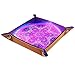 Tisch-Organizer Büro-Tablett solide Würfelhalter faltbar modern KTV Home Schnalle PU-Leder Schlüssel quadratisch Brettspiel Mandala rundes Muster mit heiligem Muster