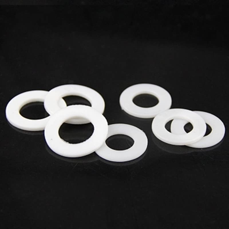 100 pcs/lot M20 PP joint à vis isolation en plastique plat rondelle en plastique.-OD34mm, blanc, 2.4, M18