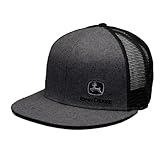 John Deere Brand Charcoal High Profile w/Suiting Fabric Snapback Hat - 13080463CH