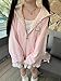 DINGXIANGJU Y2K Cutecore Kawaii Hoodie Cute Cat Coquette Zip Up Harajuku Oversize Japan Top Clothes (pink,Small)