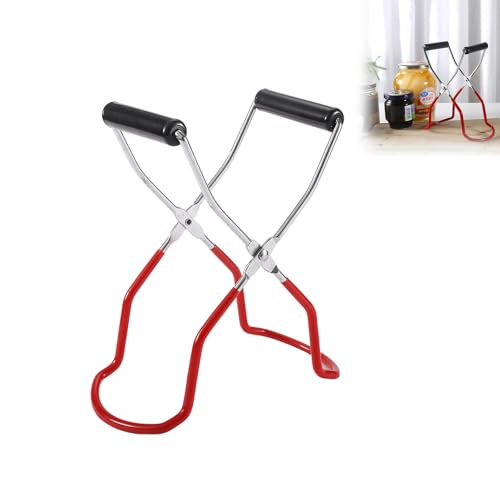 Hinapan 1 Stück Glasheber, Edelstahl Konserven Glasheber, Rostfreie Einmachglas-Zange mit Verbrühschutz, Für heiße Einmachgläser, Konserven und Einkochgläser Hinapan 1 Stück Glasheber, Edelstahl Konserven Glasheber, Rostfreie Einmachglas-Zange mit Verbrühschutz, Für heiße Einmachgläser, Konserven und Einkochgläser