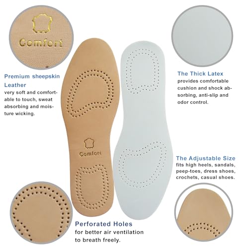 Plantillas de cuero para hombre Bellcon 3 pares miniatura 5