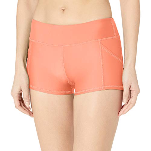 Body Glove Women's Rider Elastic Waist Hybrid Swim Short with UPF 50+, Smoothie Splendid, Medium