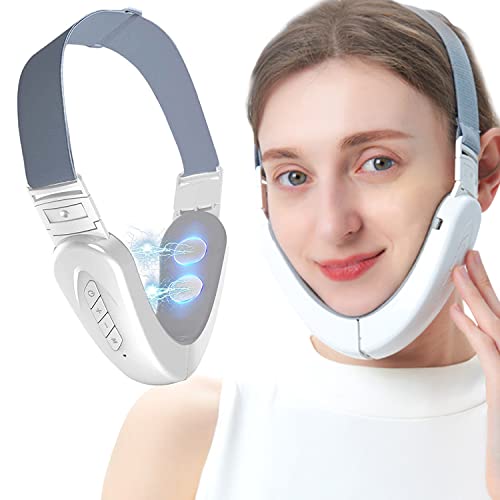 Double Chin Reducer Machine, V Line Face Lift Massager, Portable Shaping Facial Massager with Blue Light Improve Facial Contour and Skin