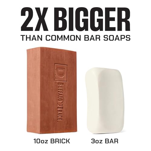 Image of Duke Cannon Supply Co. Extra Large Bar Soap - Men's Natural Bar Soap With A Masculine Scent - Big American Bourbon USA-Made Soap - All Skin Types - Hydrating Big Brick of Soap - Bourbon,10 oz