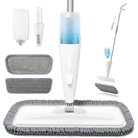JOYMOOP Spray Mop for Floor Cleaning, Dry Wet Microfiber Mop with 18oz Refillable Bottle and 2 Replacement Pads, Floor Mop for Home or Commercial Use Cover