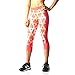 adidas Performance Women's Techfit Capri, Shock Red/Tri Print, Small