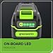 Greenworks 40V 5.0Ah Lithium-Ion High-Power Battery, Upgraded with 22% Power Boost (Genuine Battery / 75+ Compatible Tools)