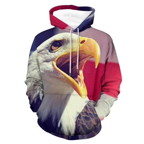 Sweat à capuche drapeau UMENG idéal pour vos sorties urbaines décontractées en taille S